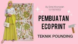 Tutorial Pembuatan Ecoprint teknik Pounding [upl. by Rumery]