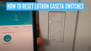 How To Reset Lutron Caseta Dimmer [upl. by Humfrey]