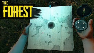 How to GET THE MAP amp COMPASS The Forest Tutorial [upl. by Gnes305]