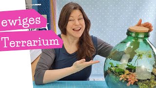 ewiges Terrarium  Flaschengarten anlegen  DIY Florarium  Hermetosphäre  Anleitung  mommymade [upl. by Arikihs]