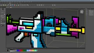 Pixelgun 3D Weapon Creation Timelapse [upl. by Rhodes]