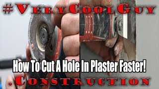 Best Way To Cut A Hole In Plaster [upl. by Gerick]