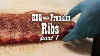 BBQ with Franklin Pork Ribs part 1 [upl. by Idok732]