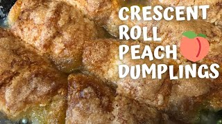 Crescent Roll Peach Dumplings  Simple and Delicious Recipe [upl. by Nnaul]