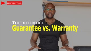 The difference between GUARANTEE and WARRANTY [upl. by Aenahs]