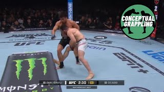 Merab Dvalishvilis single leg takedown [upl. by Atteuqnas]