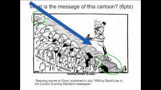 Causes of WW2 Cartoon Analysis  Stepping stones to War [upl. by Etnauq103]