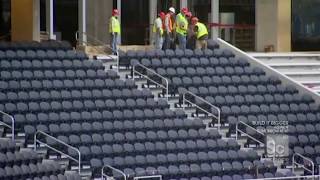 Dallas Cowboys Stadium Seating Worlds Greats Stadium features Camatics QUANTUM Seats installation [upl. by Nerrual540]