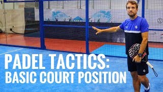 Padel Tactics Basic Court Position [upl. by Yanehc281]