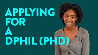 Applying for a DPhil PhD [upl. by Ymme]