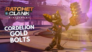 RATCHET amp CLANK RIFT APART  ALL Cordelion Gold Bolts Locations [upl. by Izabel295]