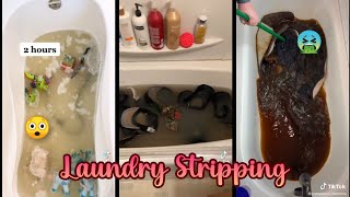 Laundry Stripping TikTok Compilation 1 ✨ Vlogs from TikTok [upl. by Leamsi475]