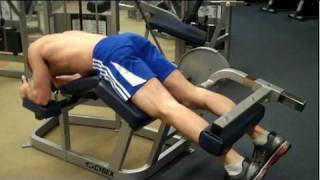 How To Prone Leg Curl Cybex [upl. by Wieche]