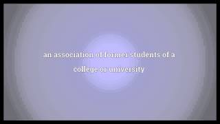 Alumni association Meaning [upl. by Fayette]