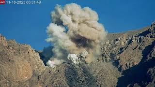 Yes that just happened Explosive eruption at Semeru Volcano Nov 18 2023 [upl. by Zug306]