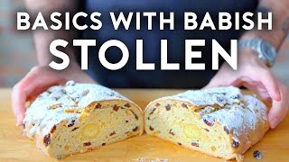 Stollen German Holiday Bread  Basics with Babish [upl. by Adnawaj]