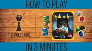 How to Play Splendor in 3 Minutes  The Rules Girl [upl. by Lindly]