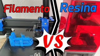 Impresora 3D resina vs filamento ¿Cual mejor  COMPARATIVA [upl. by Kline]