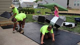 Patio Install on Gator Base [upl. by Day531]