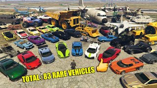 All Rare amp Secret Cars in GTA 5 Hidden Vehicle Locations Guide  Story Mode [upl. by Kwei]