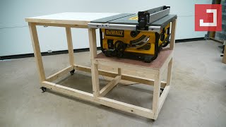 Fabrication dun établi mobile polyvalent  EP01  Dewalt DW745 [upl. by Herr]