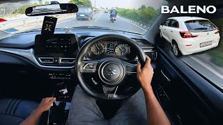 2023 MARUTI SUZUKI BALENO  ZETA AMT  POV Test Drive 40  ENJE [upl. by Wyn]