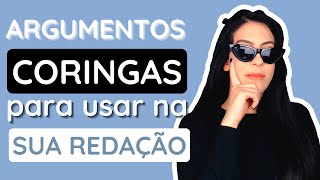 3 ARGUMENTOS CORINGAS pra sua redação  REPERTÓRIO [upl. by Bartholomeo]