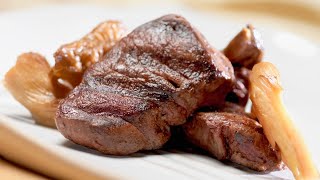 Simple Venison Steak Recipe  Made in Cast Iron Skillet [upl. by Brott668]