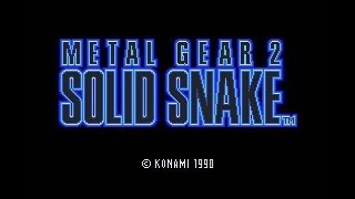 Metal Gear 2 Solid Snake  Intro MSX2 HD [upl. by Aneema]