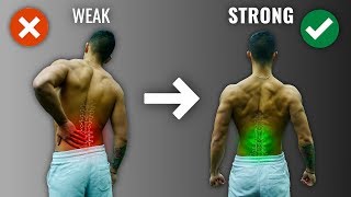 How To Get A Strong Lower Back The RIGHT Way 4 Must Do Exercises [upl. by Arocahs111]