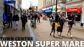 A walk through WESTON Super MARE  England  Town Centre [upl. by Nodyl]