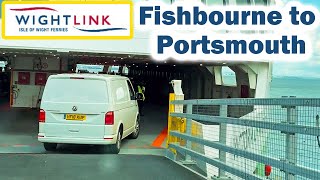 ISLE of WIGHT FERRY  Fishbourne to Portsmouth Crossing [upl. by Uel]