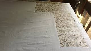 Batik Block Printed Process  Batik Cop  Batik Asli Malaysia [upl. by Aivlys]