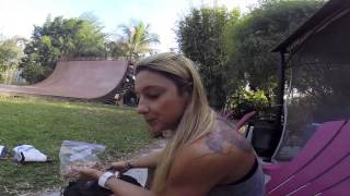 Fabiola Da Silva Skating around Miami and Pow Wow [upl. by Letsirk]