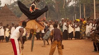 Stilt Dance Ceremony Ivory Coast Overlanding West Africa [upl. by Maiga]