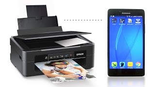 How to Print Directly from Mobile Device  Epson Xp 235 Wireless Printer [upl. by Nevur989]