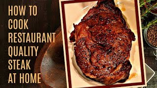 How To Cook A Perfect Steak  In The Oven And Pan Seared On The Stove  Easy to Make Recipe [upl. by Tratner]