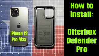 Otterbox Defender Pro for iPhone 12 Pro Max  How To Install [upl. by Toogood]