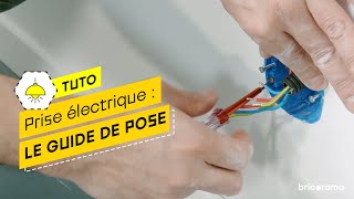 Comment installer une prise avec un circuit encastré   Bricorama [upl. by Suhploda697]