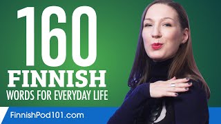 160 Finnish Words for Everyday Life  Basic Vocabulary 8 [upl. by Shaper]