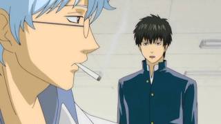 Gintama  Smoking in class [upl. by Oinoitna253]