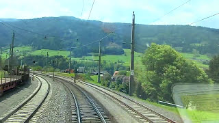 Führerstandsmitfahrt Bruck a d Mur  Villach Hbf  Cab Ride HD  ÖBB 1116 [upl. by Wolenik]