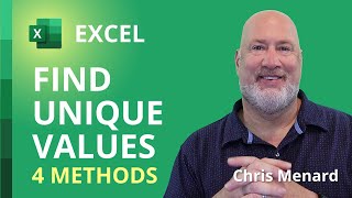 Find Unique Values in Microsoft Excel 4 Methods for Beginners [upl. by Ermin]