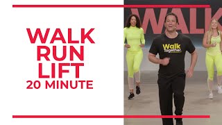 Walk Run Lift  20 Minute Workout [upl. by Vassell]