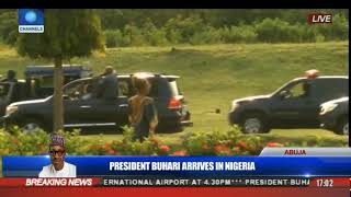 President Buhari Is Received By Officials In Jubilation Pt2  President Buhari Returns [upl. by Arhaz]