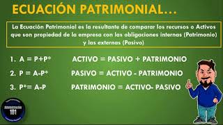 ⚖️ Qué es la Ecuación Patrimonial ⚖️Definición y Ejemplo [upl. by Karola109]