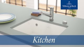 Installation undercounter kitchen sinks  Villeroy amp Boch [upl. by Claudie200]