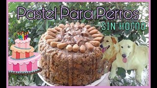 PASTEL PARA PERROS SIN HORNO SALUDABLE Y FÁCIL DE HACER  DIY [upl. by Marala]