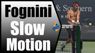 Fabio Fognini Slow Motion Forehand amp Backhand 240FPS 1080p [upl. by Heisel990]