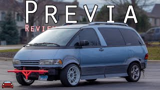 1992 Toyota Previa Review  One WEIRD Minivan [upl. by Annavoeg]